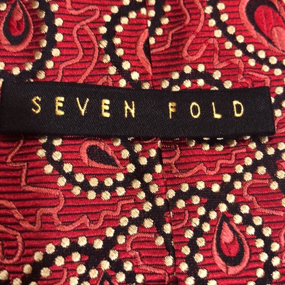 Robert Talbott SEVEN FOLD Tie- Red - Picture 3 of 9